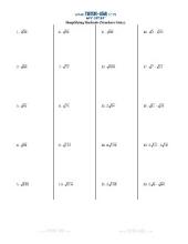 Worksheets Simplifying Radicals Worksheet Pdf free radicals worksheets printables pdf algebra this worksheet contains problems where students must simplify