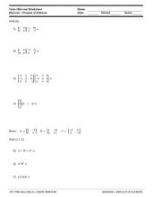 Printables Free Printable Algebra Worksheets free algebra worksheets printables with answers pdf matrices this worksheet