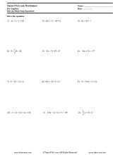 inverse worksheets operations like to the terms combining and terms combining algebra like isolate using