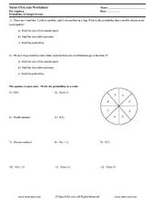 Free Statistics & Probability Worksheets & Printables