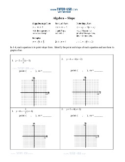 Free printable graphing linear equation worksheets