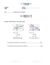 Free Slope Worksheets, Printables