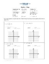 Rate of change worksheet