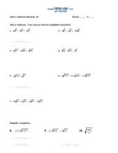 Free Algebra Worksheets & Printables with Answers