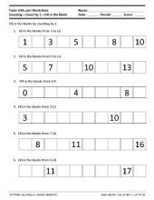 PDF: Basic Math, 1st Grade Math - counting