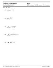 Printable Calculus Worksheets - Basic calculus worksheets for higher