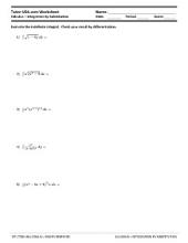 PDF: Calculus - integrals, integration