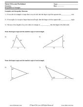 PDF: Geometry - triangles, inequalities, triangle inequality theorem