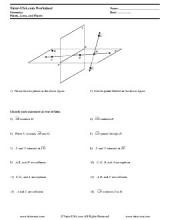 Free Geometry Worksheets & Printables With Answers