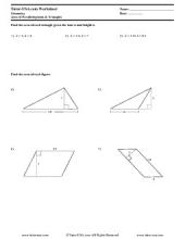 PDF: Geometry - parallelograms, triangles, area