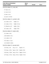 Middle school students 6th grade math worksheets