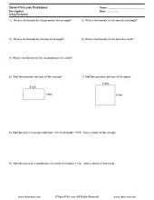PDF: Pre-Algebra - area, perimeter, formulas