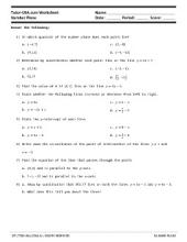 algebra worksheets with answers