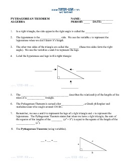 PDF: Algebra - pythagorean theorem