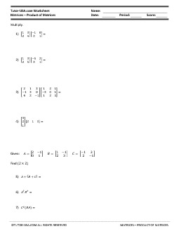 PDF: Algebra - Matrices